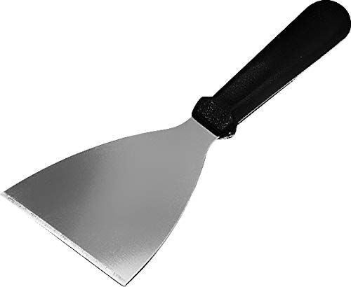 SPATULE MANCHE NOIR GRATOIR 24X8CM INOX